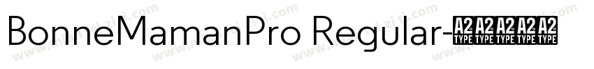 BonneMamanPro Regular字体转换
